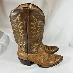 O’Sullivan Ortho Ease Vintage Size 11D Men’s Round Toe Cowboy Boots Burnt Orange